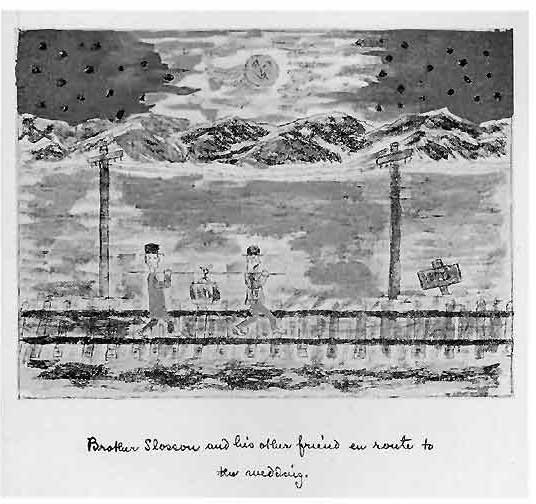 BROTHER SLOSSON AND HIS OTHER FRIEND EN
ROUTE TO THE WEDDING.