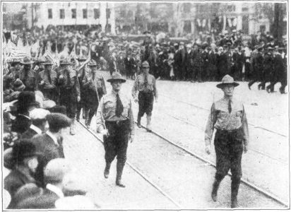 THESE MEN, ALTHOUGH OVER FORTY-FIVE YEARS OF AGE, MARCHED
FOR OVER FOUR HOURS WITHOUT DISCOMFORT