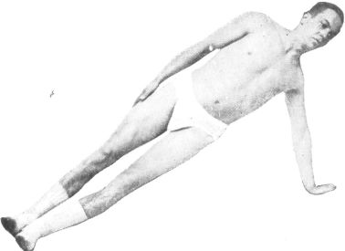 SIDE-FALLING. THIS ARM AND BODY WORK PLACES A HANDICAP ON
A HEAVY MAN