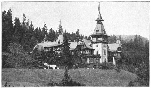 Het koninklijk paleis, kasteel Pelesch, te Sina&iuml;a.