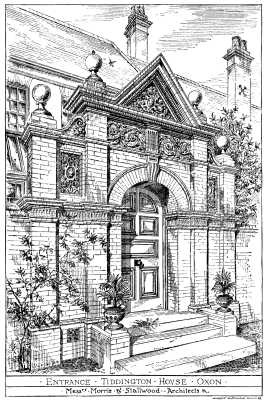 ENTRANCE TIDDINGTON HOUSE OXON.&mdash;Morris & Stallwood&mdash;Architects.