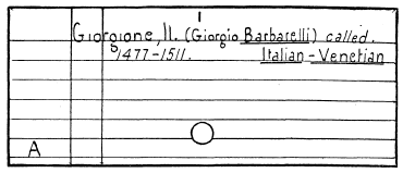 Painting card; author, with full name to precede list
of words.