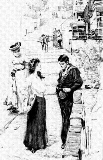 You see, the boat is very new and clean, Miss, he was
saying.