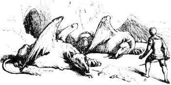 [Illustration:
                 Jack passeth the Fiery Griffins]