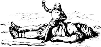[Illustration:
                 Jack slaketh his Thirst at the end of his Labours]