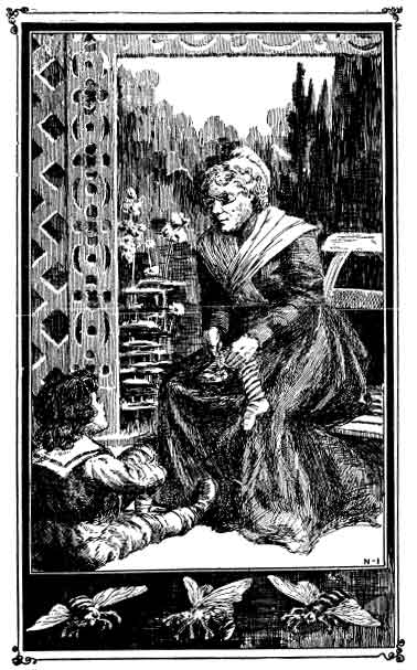 So the Grandmother played that she was a great yellow
butterfly.