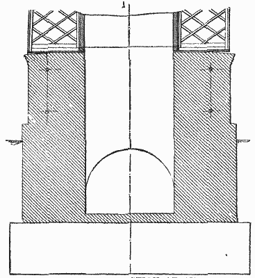 FIG. 3&mdash;VERTICAL SECTION OF THE CHIMNEY.