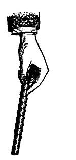 FIG. 212.&mdash;Coil and soft iron rod.