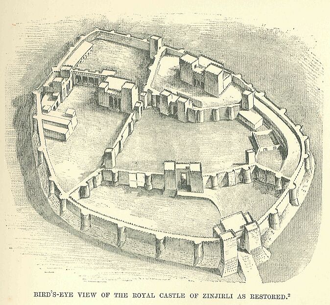 227.jpg Bird&rsquo;s-eye View of the Royal Castle Of Zinjirli As Restored 