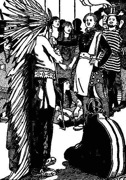 "The Grand Master of the day entered the dining hall."&mdash;Page 266