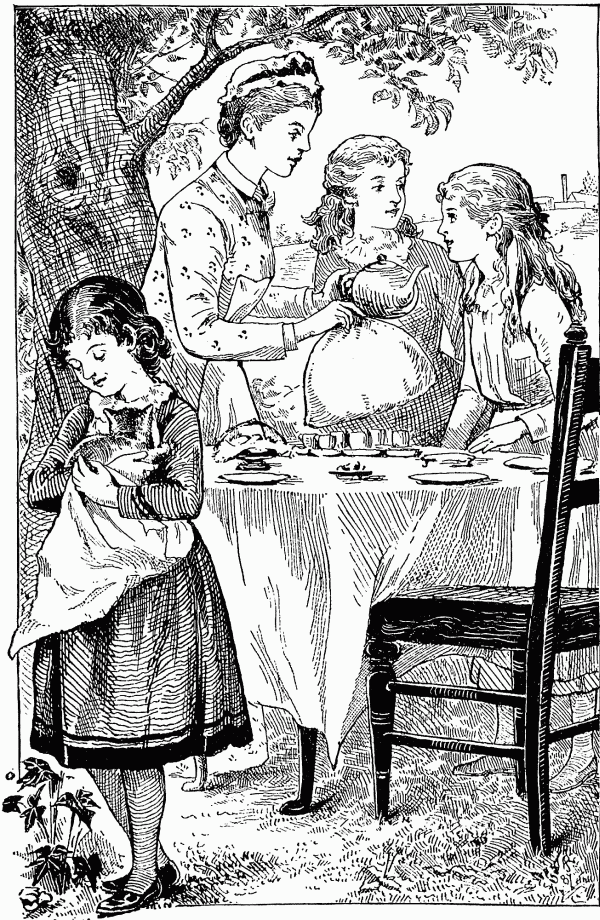 THE TEA ON THE LAWN.

Page 82.