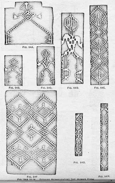 FIG. 54A TO H. DESIGNS REPRESENTING
THE HUMAN FORM.