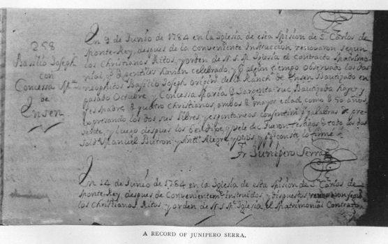 A Record of Jun�pero Serra.