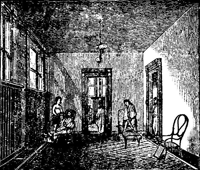 Illustration:
Fig. 144. First Hot-room of the Turkish Bath. 