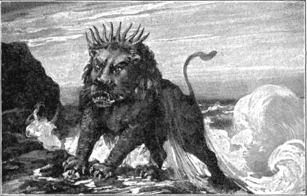 THE FOURTH BEAST

"After this I saw in the night visions, and behold
a fourth beast, dreadful and terrible, and
strong exceedingly." Dan. 7:7.