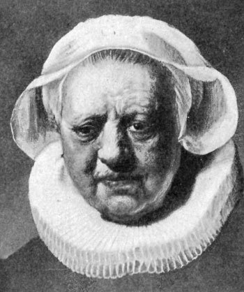 FIG. 82.&mdash;REMBRANDT. HEAD OF WOMAN. NAT. GAL. LONDON.