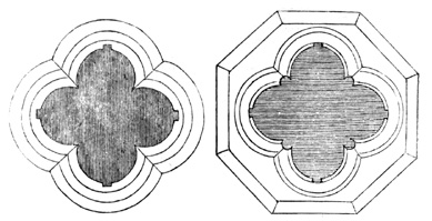 Section of Piers from Grendon Church, Warwickshire,
and Austrey Church, Warwickshire.