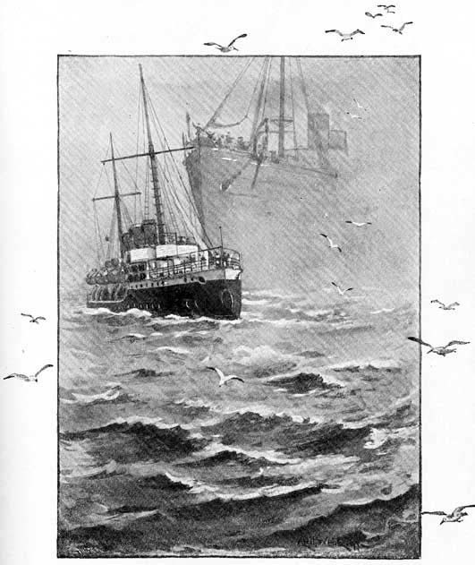 There was a fearful crash, as the 'Flash' was struck
amidships.