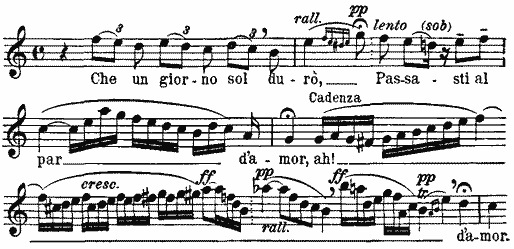 Che un giorno sol dur�, Passasti al par d'amor