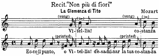 Recit. Non pi� di fiori, La Clemenza di Tito, Mozart