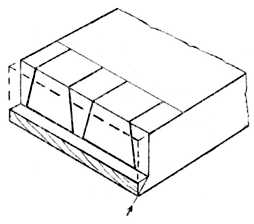 Fig. 286.&mdash;Housed and
    Mitred Dovetail.