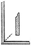 Fig. 321.&mdash;
    Mitred Skirting.