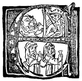 INITIAL LETTER FROM THE MS. OF RUBRUQUIS AT CAMBRIDGE