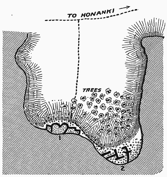 Fig. 247&mdash;Ground plan of Palatki (Ruins i and ii)
