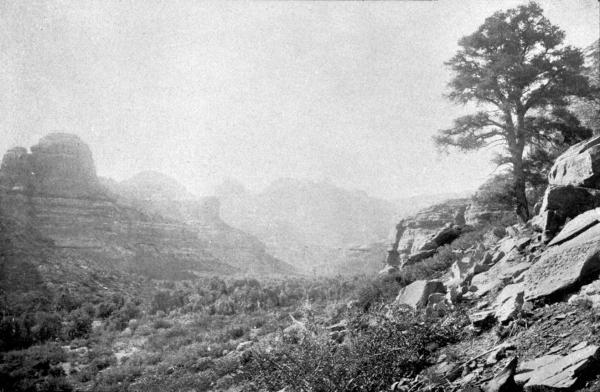 PL. XCVIII&mdash;
THE RED ROCKS; TEMPLE CANYON