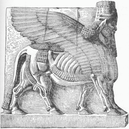 27.&mdash;WINGED BULL. (Perrot and Chipiez.)