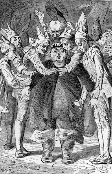 Shahtah gets the coat on with difficulty.&mdash;See p.
178.