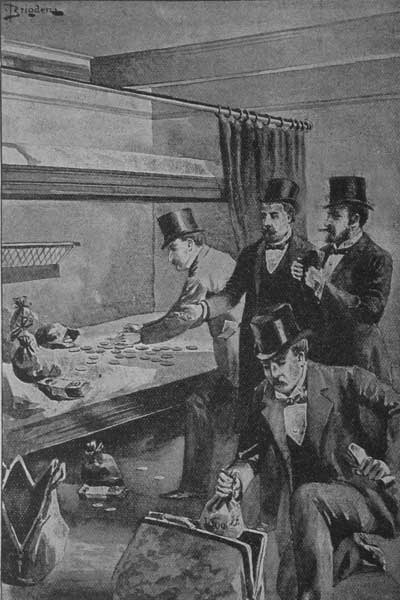 "POINTING TO THE GOLD, MAC SAID: BOYS HELP
YOURSELVES."&mdash;Page 244.