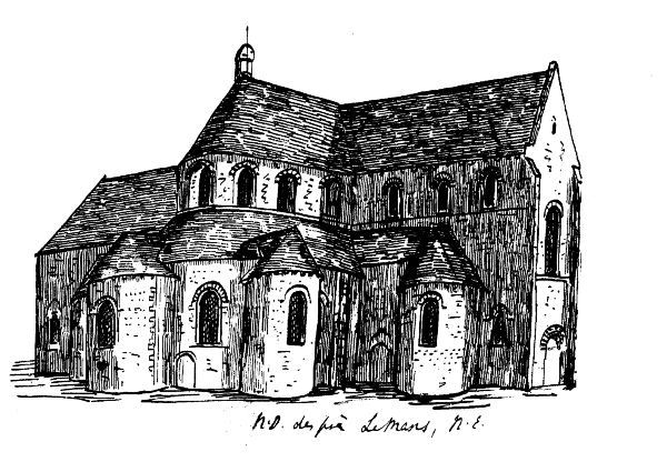 Notre-Dame-du-Pr&eacute;, Le Mans, N.E.