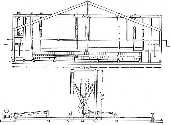 Fig. 67.&mdash;Machine for Rolling Chenoweth Piles.