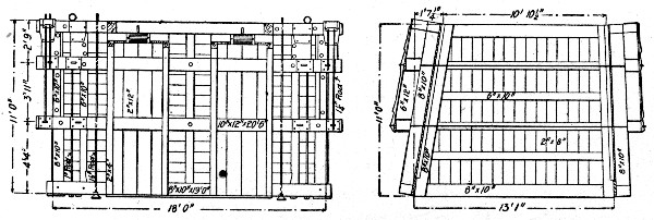 Fig. 86.&mdash;Mold for Concrete Block for Pier at Superior,
Wis.