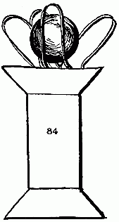 Fig. 84&mdash;The ball is placed on top of the spool.