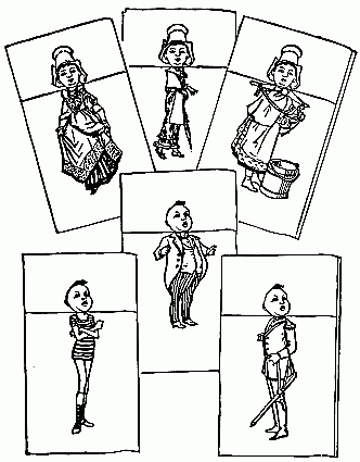 Fig. 124&mdash;Leaves from a transformation scrap-book.