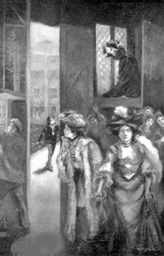 "The young girl felt a new sensation of awe and
excitement."