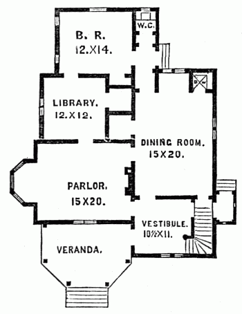 Fig. 18.&mdash;First Floor Enlarged.
