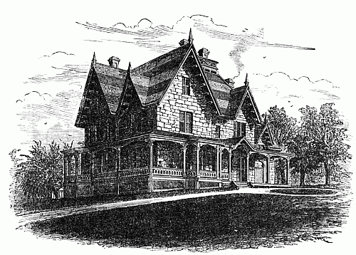 Fig. 76.&mdash;Residence of Thos. H. Stout, Esq., Irvington, on the Hudson.