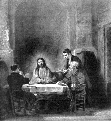 Fig. 20. The Supper at Emmaus. Rembrandt. Louvre,
Paris