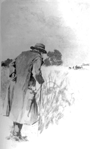 Nagy l&eacute;ptekkel halad tova a b&uacute;zaf&ouml;ldek k&ouml;zt.