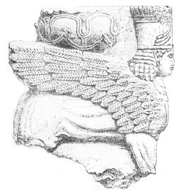 Fig. 83.&mdash;Model of a base, side view. Actual size.