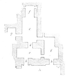 Fig. 188.&mdash;Plan of a small temple at Nimroud; from Layard.
