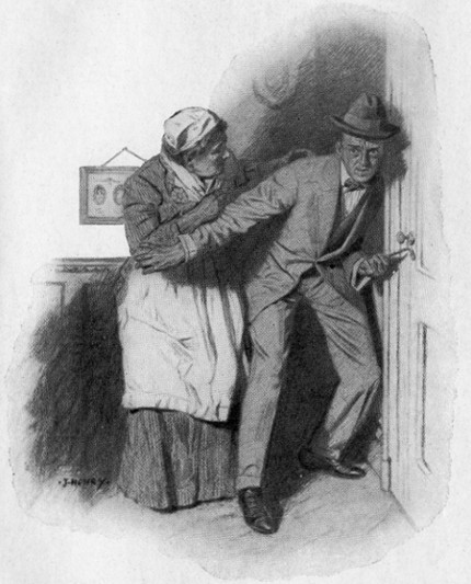 "Lupin took a tool from his pocket ... and
inserted it in the lock"