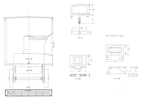 Figure 28.&mdash;Rear elevation of Pioneer and detail of valve shifter; valve face and valve.