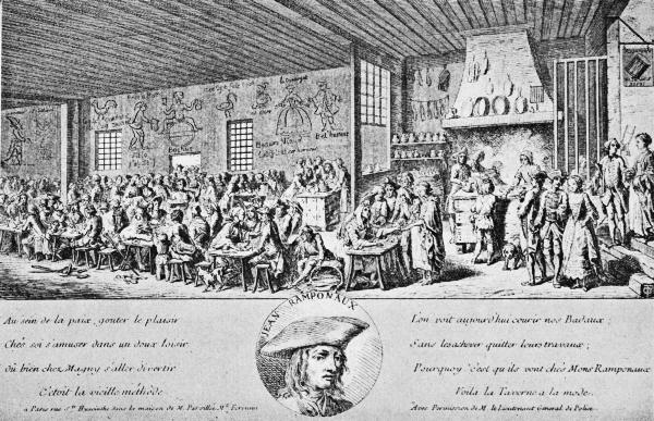 RAMPONAUX' ROYAL DRUMMER, ONE OF THE MOST POPULAR OF THE EARLY PARISIAN CAF&Eacute;S