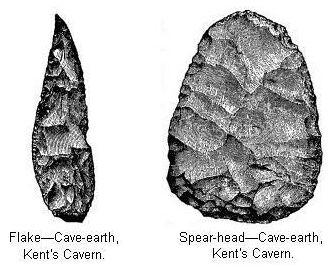 Flake&mdash;Cave-earth,<BR>Kent’s Cavern and Spear-head&mdash;, Kent’s Cavern.