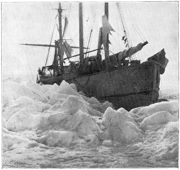 Pressure-ridge on the port quarter of the &ldquo;Fram&rdquo; (July 1, 1894)