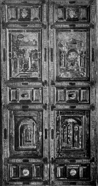 Plate 20.&mdash;Two-leaved door in the Pinacoteca, Lucca.

